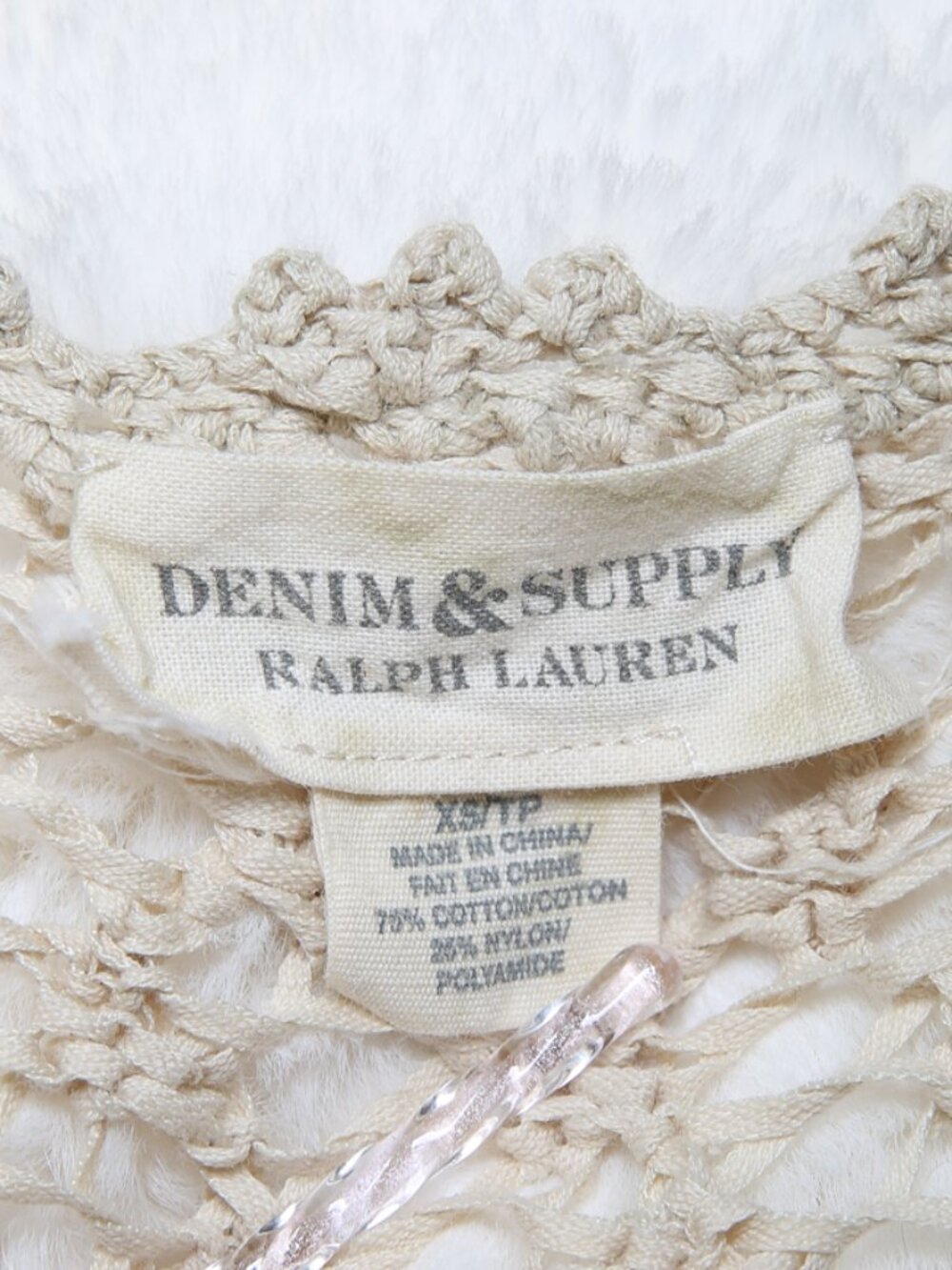 Ralph Lauren DENIM & SUPPLY Cowrie Shell Crochet Vest - Picture 14 of 14